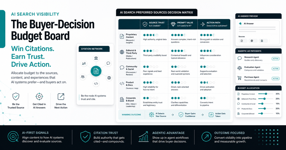 AI Visibility Source-Trust Budget: Which Preferred-Source Prompts Deserve Spend?